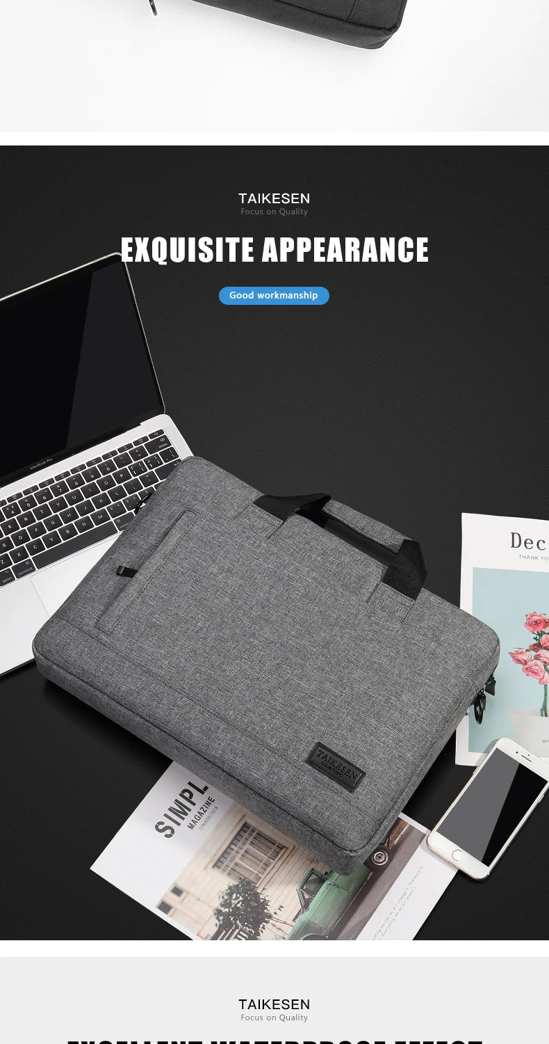 Business Laptop Bag Case Shoulder Tote Bag Notebook Bag Briefcase For 13 15 17 Inch Macbook Air Pro HP Huawei Asus Dell