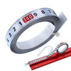 1-5m Stainless Steel Miter Track Tape Measure Self Adhesive Metric Scale Ruler Rust-Proof Durable and Wear-Resistan Ruler