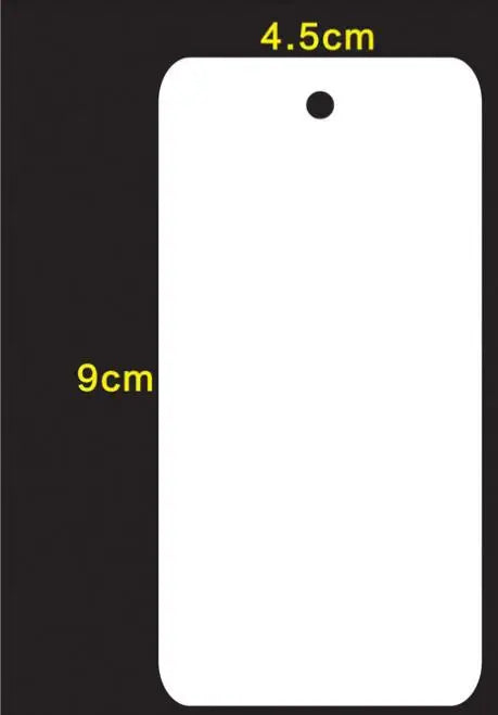 50pcs 5x5/6x9/3x4cm White Blank Paper Marking Blank Price Tags  For Diy Jewelry Display Necklace Cards Hang Favor Label Tag