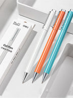 Deli Metal Gel Pen Rollerball Caneta ручка Ballpoint 0.5MM Signing Pens for Office Students Business Stationary Supplies