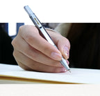 WANCHER Ballpoint Pen Original Hexagon Brass Metal Rotary Black 0.5mm Refill Replaceable W1558 Office School Stationery