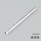 Transparent Triangle Ruler 15 Cm Kawaii Accessories Stationery School Supplies Student Rulers