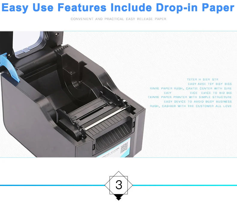 Xprinter 80mm Thermal Label Printer 2,3 Inch Barcode Sticker Printer Bluetooth Receipt Printer LAN/Bluetooth/USB