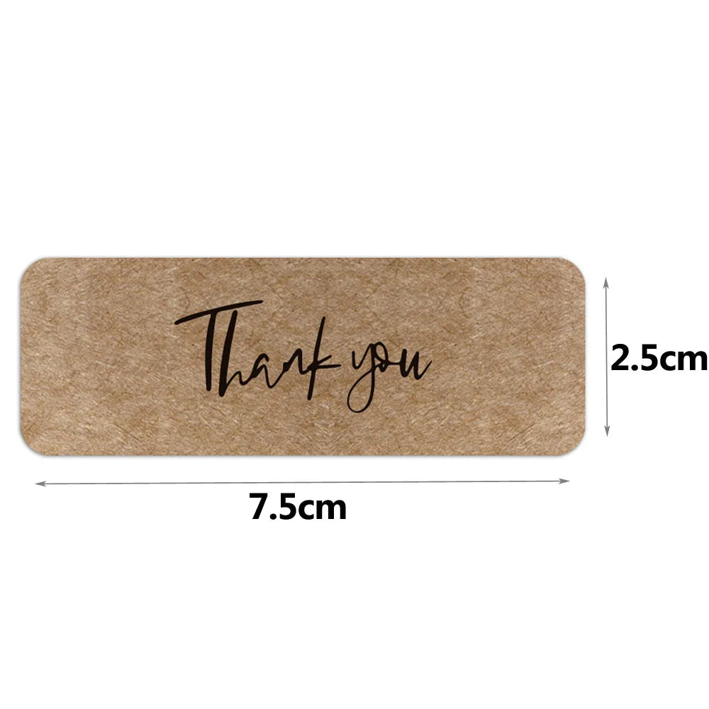120Pcs/roll Thank You For Your Order Stickers Pink Labels For Envelope Sealing For Small Business Decor Sticker Stationery