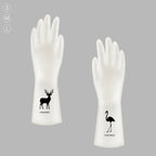 Female waterproof rubber latex dishwashing gloves kitchen durable cleaning housework chores dishwashing tools
