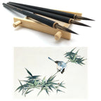 3/4Pcs Wolves Hair Brush Chinese Calligraphy Pen Hook Line Paint Brush Chinese Calligraphy Brush Art Oil Painting Drawing Brush