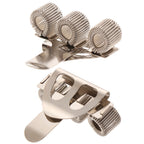 1 PCS Spring Pen Clip Metal Pencil Holder Single Hole Double Opening Triple Orifice Elastic Loop Portable Writing Stationery