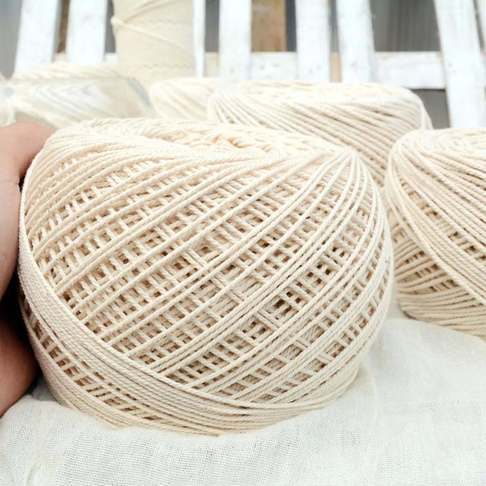 Macrame Cord 1/2/3/4/5/6/8/10/12mm Natural Cotton Cord Twisted Macrame Rope String DIY Craft Knitting Making Plant Hangers