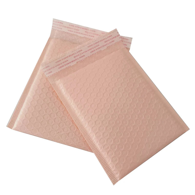 50pcs Poly Bubble Envelope Bags with Logo Printed Padded Shipping Envelopes With Bubble Mailing Bag Shipping Gift Packages Bags