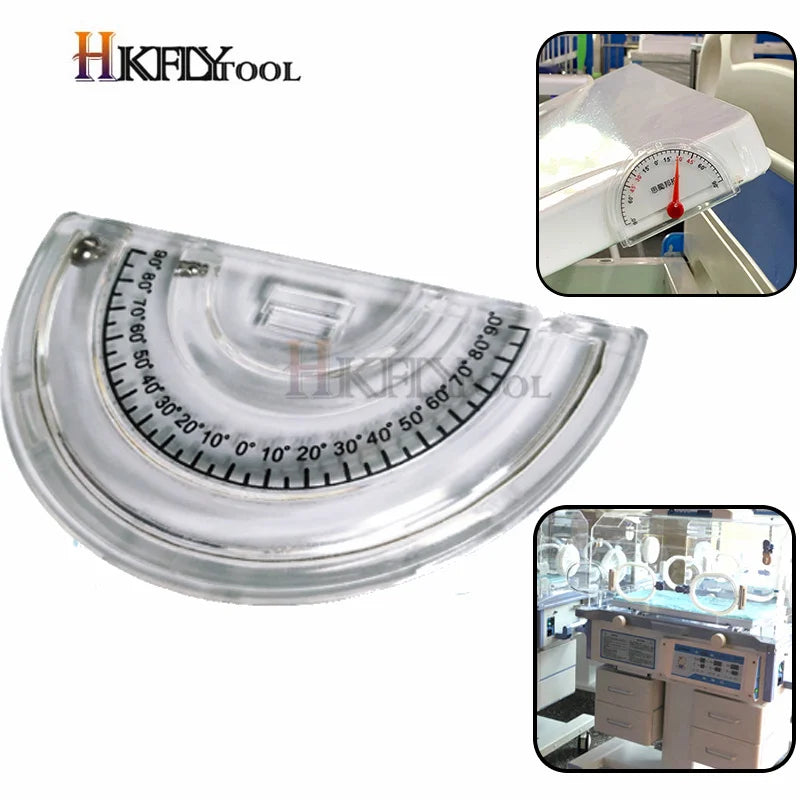 Bedside Protractor Bedside Elevation Angle Display Angle Measuring Instrument Hospital Bed Diagonal Display Measurement Card