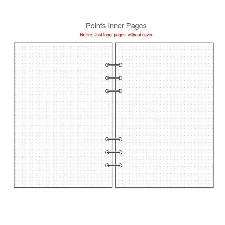 45 Sheets A5 A6A7 Loose Leaf Notebook Refill Spiral Binder Inner Page Weekly Monthly To Do Line Dot Grid Inside Paper Stationery
