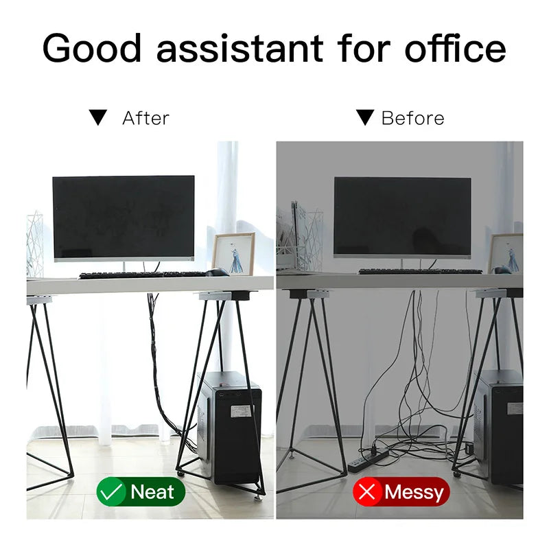 Baseus USB Cable Winder Cable Organizer Free Cut Wire Ties Mouse Earphone Management Holder Clip Phone Charger Cable Protector