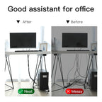 Baseus USB Cable Winder Cable Organizer Free Cut Wire Ties Mouse Earphone Management Holder Clip Phone Charger Cable Protector