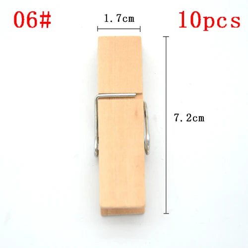 1/20/30/50 PCS Different Sizes 25mm/35mm/44mm/150mm Natural Wooden Clips For Photo Memo Office Clothespin Craft Decoration Pegs