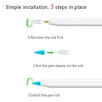50Pcs/set Tip Cover for Apple Pencil 2nd 1st Generation Nib Case Candy Color Stylus Pen Point Sleeve Silicone Protective Cover