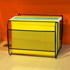 File Folder Box Mesh Metal File Organizer Box Hanging File Foldable Holder Storage Box for Office Home A4 Letter Size #SW