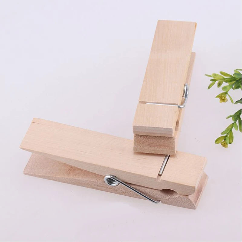 1/20/30/50 PCS Different Sizes 25mm/35mm/44mm/150mm Natural Wooden Clips For Photo Memo Office Clothespin Craft Decoration Pegs