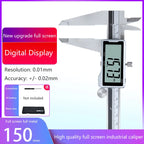 Electronic Digital Caliper HD Full Screen Full Metal 0-150/200/300mm Stainless Steel Vernier Caliper Precise Measurement Tool