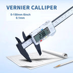 0-150MM 6inch Pure Plastic Vernier Caliper with Dial Plastic Dial Caliper Gauge Digital Caliper Micrometer Thickness Gauge
