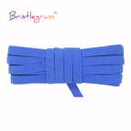 BRISTLEGRASS 2 5 10 Yard Flat Skinny Elastic Cord 1/4" 6mm Latex Rubber Bands Stretch String Notebook Ear Loop Dress Sewing Trim