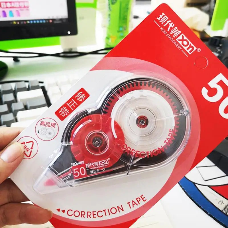 Large-capacity Correction Tape 50m Long Roller Text For A Correction Typos Writing Variety Paper Of To Data Use Suitable Ea C1I3