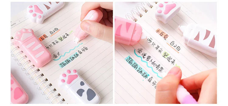 Lytwtw's Lovely Kawaii Cat Claw Cute Correction Tape Stationery Office School Supply Gift nice things corrector novel