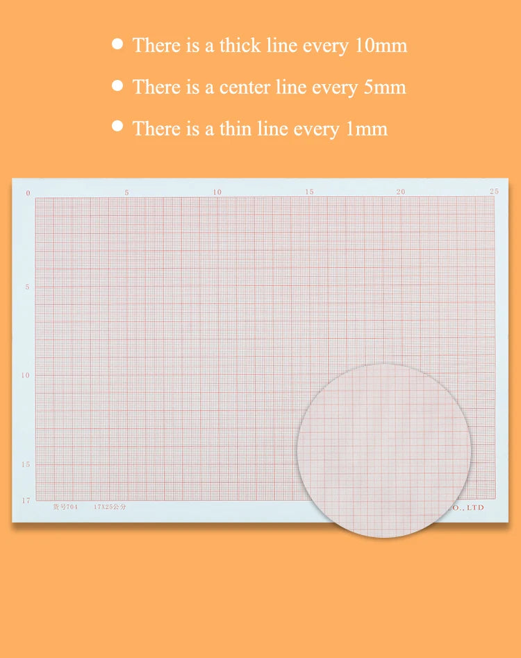 Standard Coordinate Paper A4/A3/A2 Grid Paper Plaid Drawing Paper Manuscript Drafting K-line Calculation Graph Logarithmic Paper
