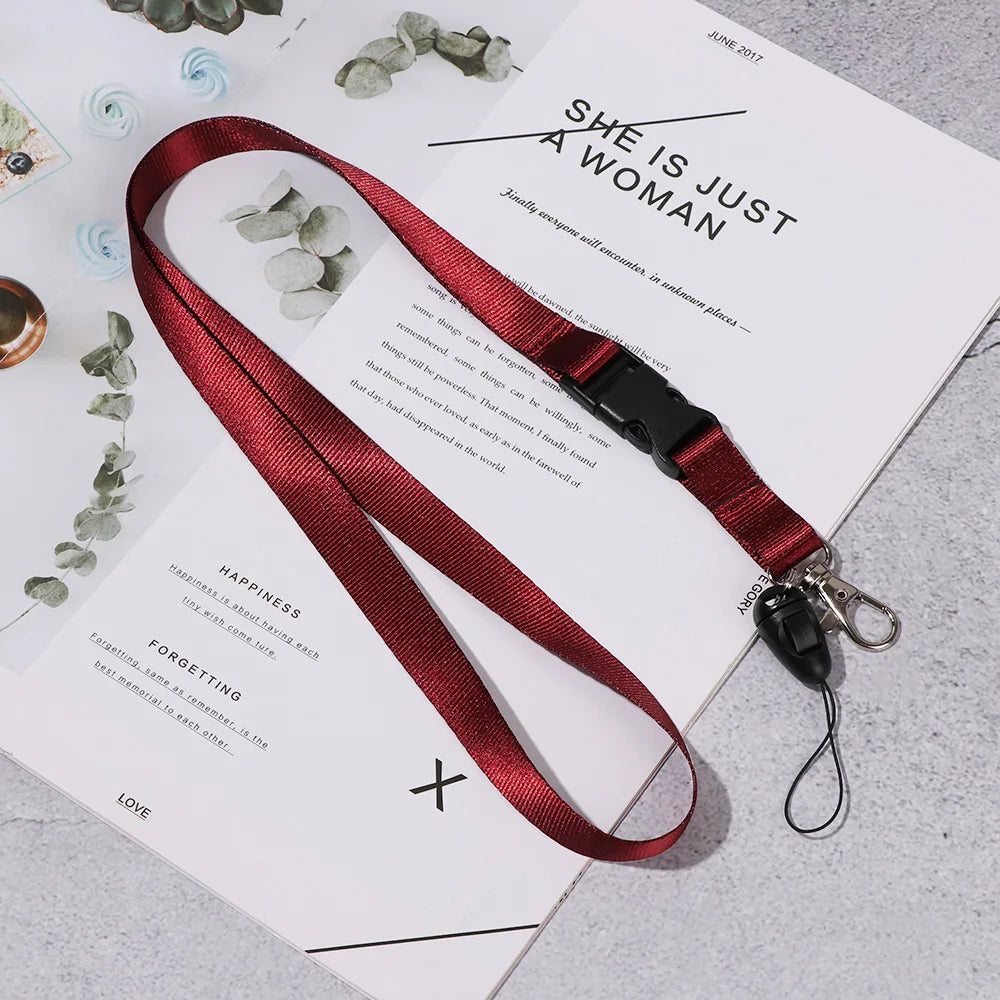 Fashion Personality Mobile Phone Lanyard Neck Hanging Lanyards for Keys ID Card Employee Card Badge Holder ID Card lanyard