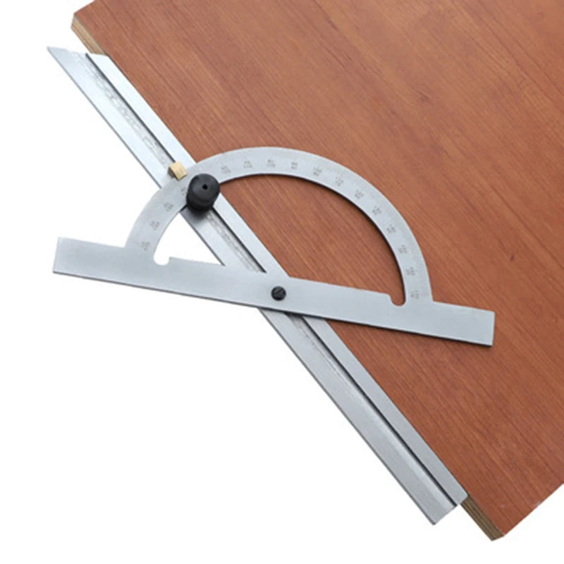 Stainless Steel Adjustable Angle Protractor 10-170 ° Angle Gauge Tools Stainless Steel Caliper Measuring Tools