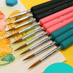 3/4Pcs Wolves Hair Brush Chinese Calligraphy Pen Hook Line Paint Brush Chinese Calligraphy Brush Art Oil Painting Drawing Brush