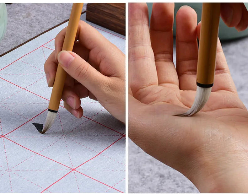Calligraphy Brushes Chinese Mixed Woolen Hair Brush Pen Regular Script Calligraphy Painting Brush Pen Caligrafia Tinta China