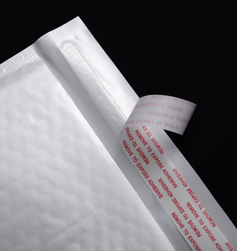Bulk 50 Shockproof White Foam Envelope Bag Self-sealing Padded Mail Bubble Bag Envelope Shipping Office Packaging Parcel