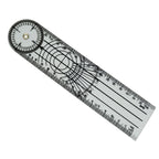 2 in 1 Pain Goniometer Spinal Goniometer Ruler Motion Tester Pain Rating Scale 360 Professional Medical Protractor Angle Ruler