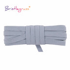 BRISTLEGRASS 2 5 10 Yard Flat Skinny Elastic Cord 1/4" 6mm Latex Rubber Bands Stretch String Notebook Ear Loop Dress Sewing Trim