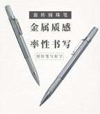 WANCHER Ballpoint Pen Original Hexagon Brass Metal Rotary Black 0.5mm Refill Replaceable W1558 Office School Stationery