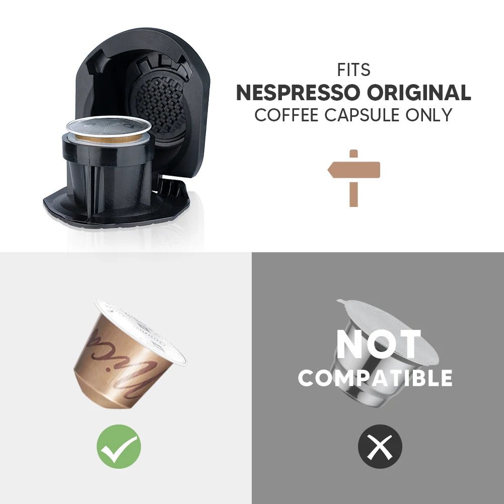 icafilas Reusable Adapter for Dolce Gusto Piccolo xs Maker & for Nescafe Genio S Plus Nespresso Coffee Capsule Convert Holder