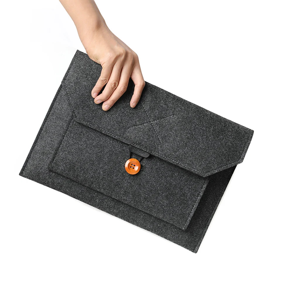 11.6/13/14/15"Laptop Sleeve Felt Ultralight Notebook Tablet Pad Case Multi-pocket Pouch Bag Briefcases for Apple Macbook/ Asus