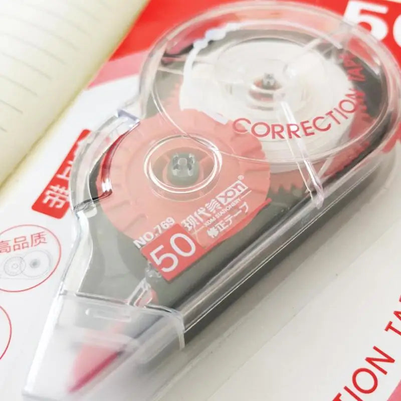 Large-capacity Correction Tape 50m Long Roller Text For A Correction Typos Writing Variety Paper Of To Data Use Suitable Ea C1I3