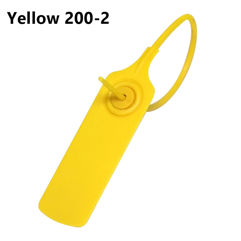 100Pcs Custom Clothing Hang Tags Personalized Plastic Security Seals Logo Print Garment Shoe Clothes Tamper Proof Label 200mm