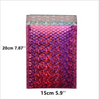 50pcs Rose Gold Poly Bubble Mailer Envelopes Aluminum Foil Padded Envelopes Self Seal Bubble Shipping Mailer Bags