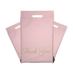 50PCS Thank You Pink Poly Mailer Adhesive Envelopes Bag DIY Logo T-shirt Underwear Dress Leggings Toys Shipping Portable Pouches