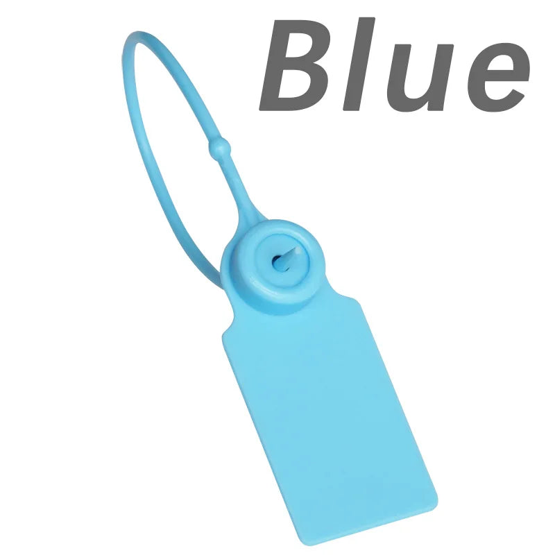 100Pcs Custom Logo Disposable Plastic Security Seals Personalized Hang Tags for Clothing Shoes 180mm