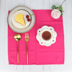 Set of 12 PCS 40x40cm Cotton Linen Blended Cloth Napkins Placemats Soft Dining Table Tea Towels For Home & Events Use
