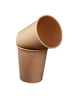 100pc/pack 6oz/180ml Kraft Paper Cup Disposable Paper Cup Coffee Tea Cup Party Wedding Supplies