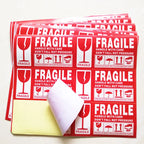 100pcs 130*70mm Large Box Shipping Label in English Fragile Products Sticker Warning Handle With Care/Up/Keep Out of Rain