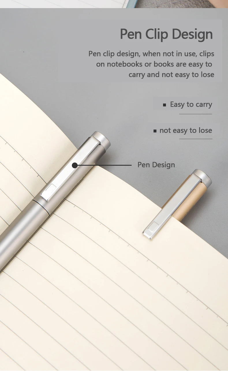 Deli Metal Gel Pen Rollerball Caneta ручка Ballpoint 0.5MM Signing Pens for Office Students Business Stationary Supplies