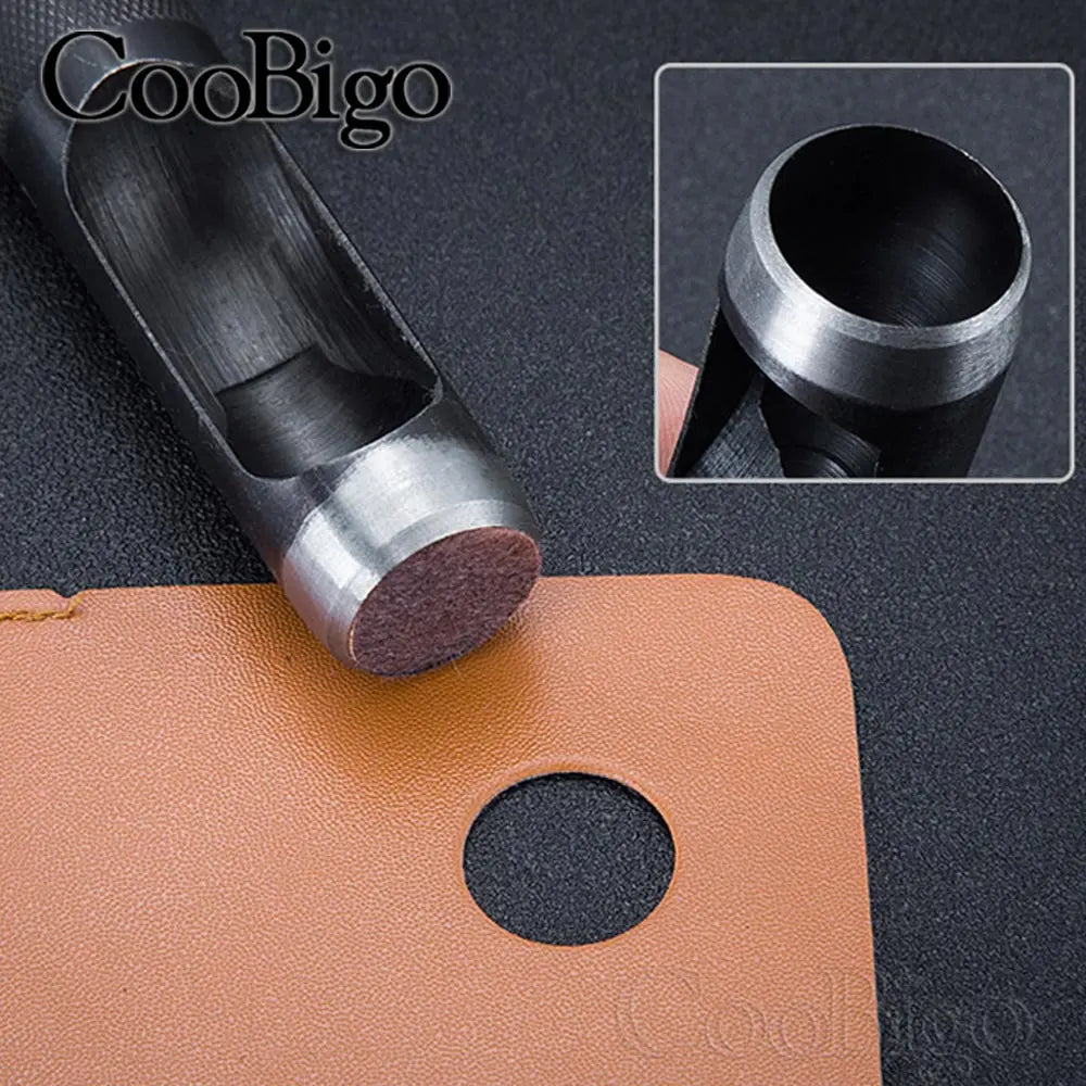 1 Piece Metal Puncher Round Punch Hole Mold Die Cutter for Punching Eyelet Rivet Belt Sewing Craft Leather Working Tools 1-25mm