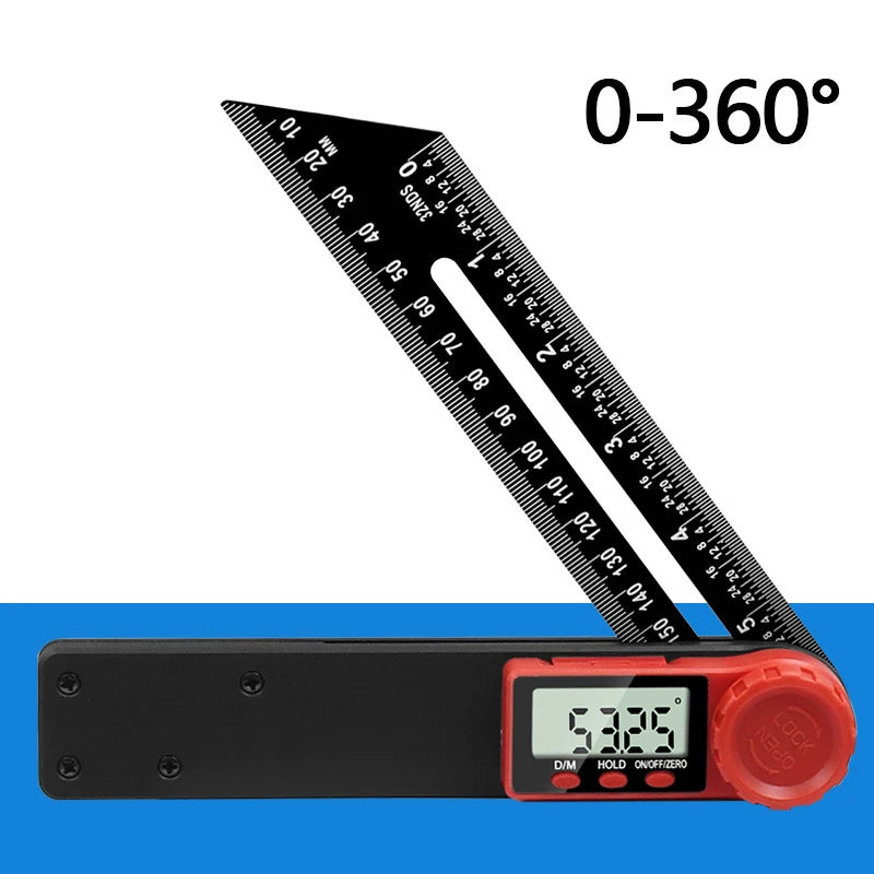 Digital Angle Rulers Gauges Tri Square Sliding T-Bevel Square Level Measuring Tool Wooden Marking Gauge Protractor