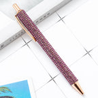 Ballpoint Pen Luxury Rhinestone Cute Wedding Rose Gold Metal Stationery School Office Supply High Quality Pens