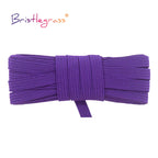 BRISTLEGRASS 2 5 10 Yard Flat Skinny Elastic Cord 1/4" 6mm Latex Rubber Bands Stretch String Notebook Ear Loop Dress Sewing Trim
